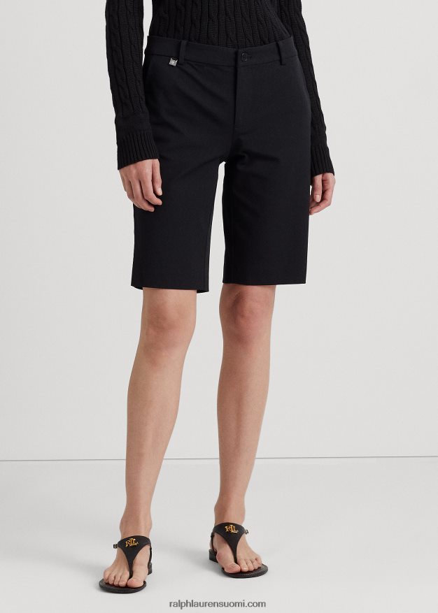 Ralph Lauren naiset bi-stretch twill lyhyt 0Z24ZR3833 musta