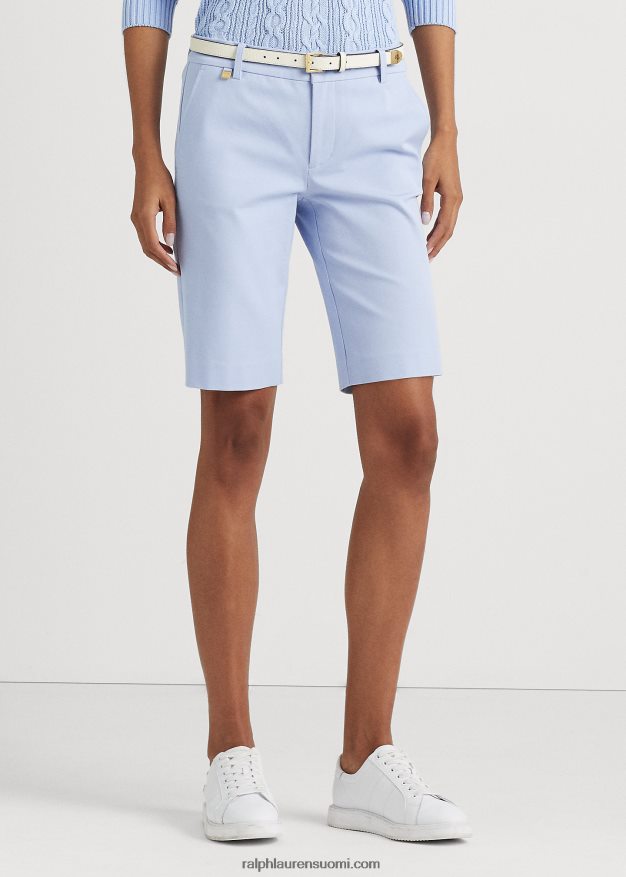 Ralph Lauren naiset bi-stretch twill lyhyt 0Z24ZR3835 kivinen sininen