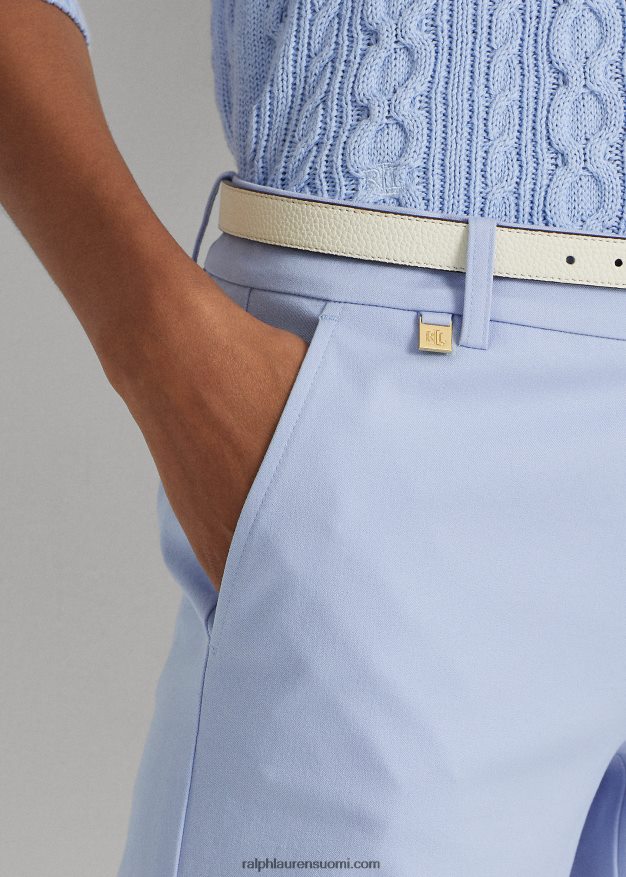 Ralph Lauren naiset bi-stretch twill lyhyt 0Z24ZR3835 kivinen sininen