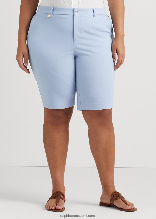 Ralph Lauren naiset bi-stretch twill lyhyt 0Z24ZR4525 kivinen sininen