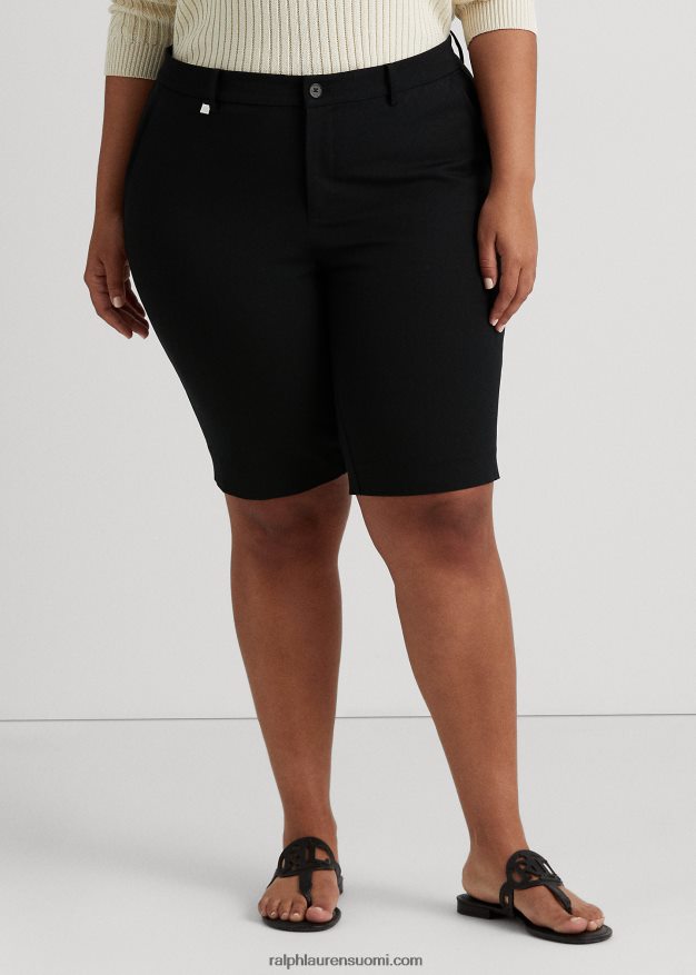 Ralph Lauren naiset bi-stretch twill lyhyt 0Z24ZR4734 musta