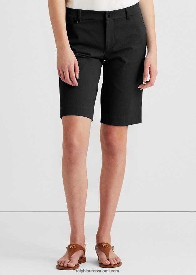 Ralph Lauren naiset joustava puuvilla lyhyt 0Z24ZR4489 musta