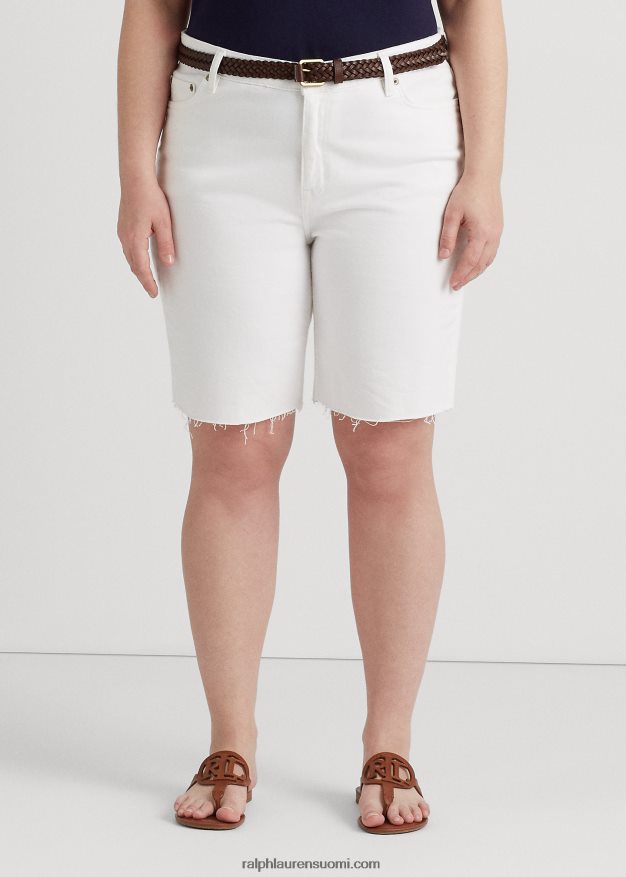 Ralph Lauren naiset katkaistu denim lyhyt 0Z24ZR4678 valkoinen pesu