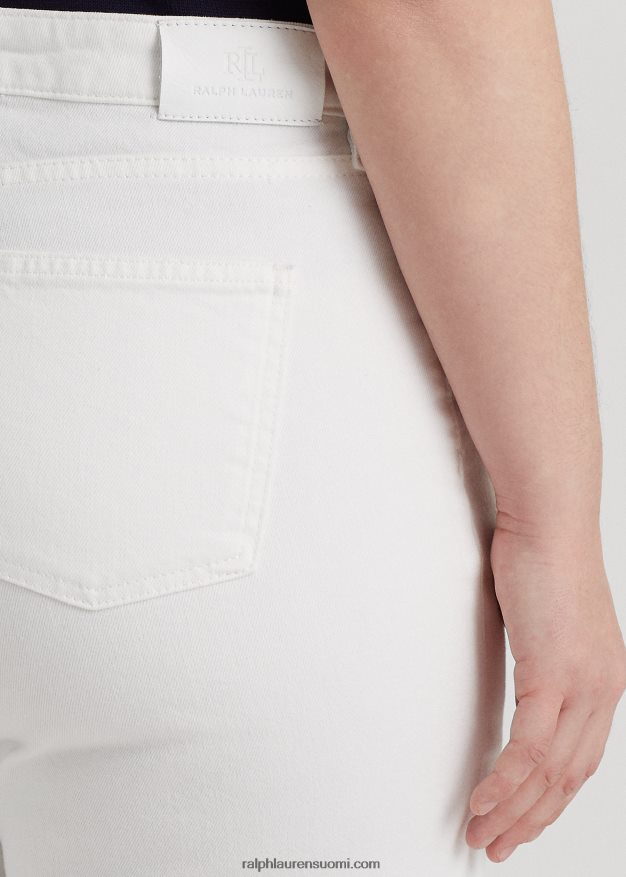 Ralph Lauren naiset katkaistu denim lyhyt 0Z24ZR4678 valkoinen pesu