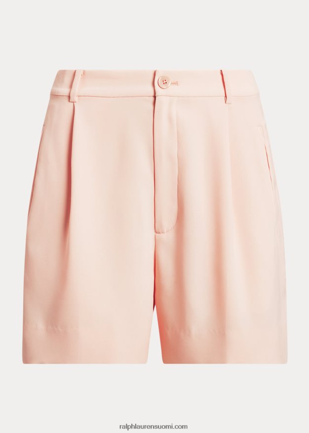 Ralph Lauren naiset laskostettu georgette lyhyt 0Z24ZR9428 vaaleanpunainen