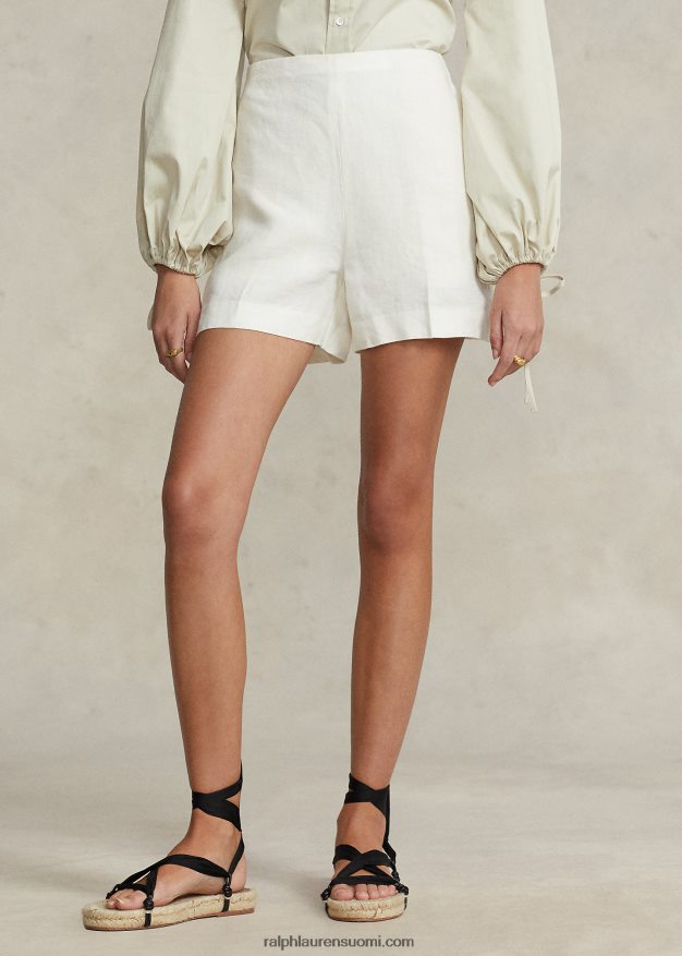 Ralph Lauren naiset pellava lyhyt 0Z24ZR2918 nevis