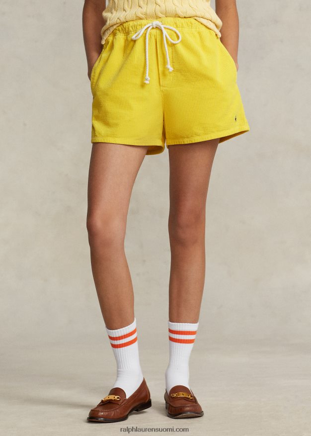 Ralph Lauren naiset polo prepster vakosametti lyhyt 0Z24ZR2988 keltainen