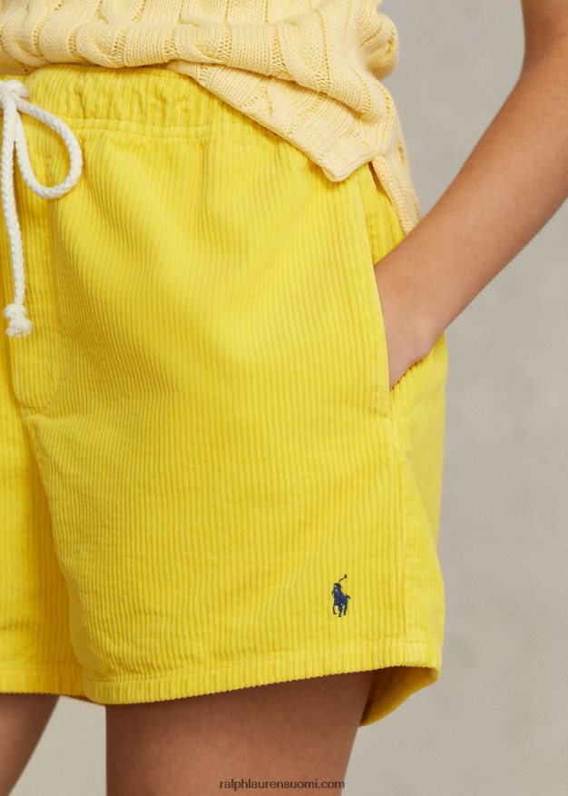 Ralph Lauren naiset polo prepster vakosametti lyhyt 0Z24ZR2988 keltainen