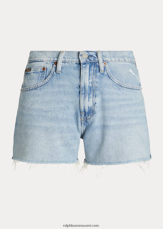 Ralph Lauren naiset tuhottu-helma denim-shortsi 0Z24ZR2919 bohol pesu