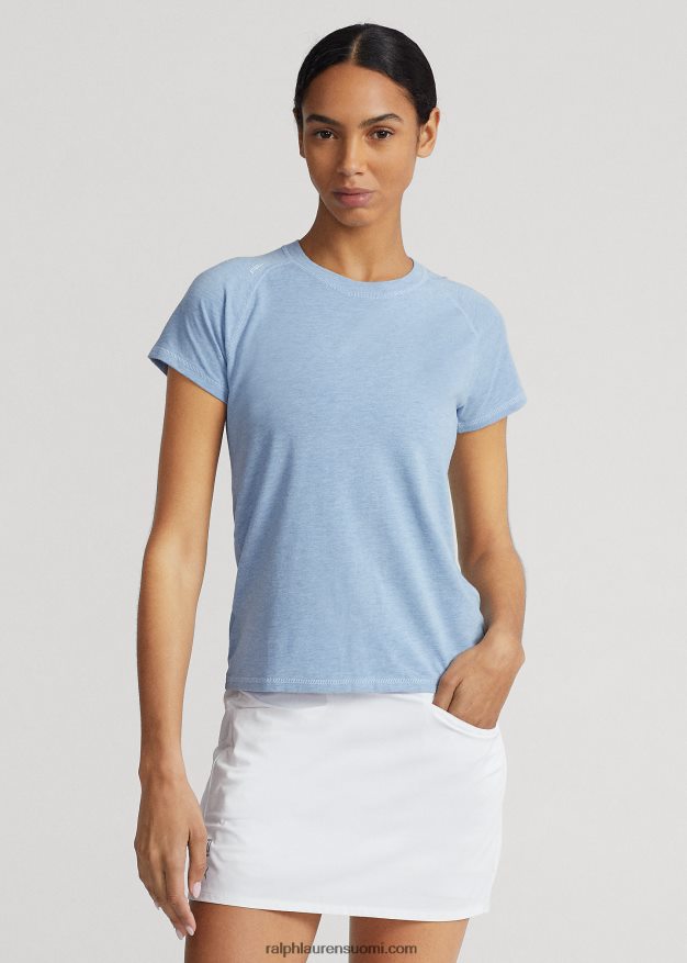 Ralph Lauren naiset jersey lyhythihainen t-paita 0Z24ZR9385 uusi jauhesininen kanerva