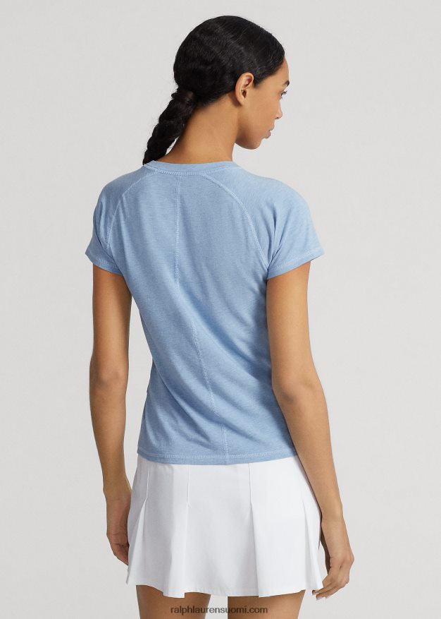 Ralph Lauren naiset jersey lyhythihainen t-paita 0Z24ZR9385 uusi jauhesininen kanerva