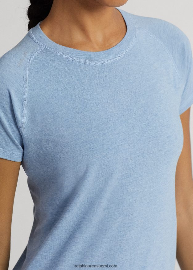 Ralph Lauren naiset jersey lyhythihainen t-paita 0Z24ZR9385 uusi jauhesininen kanerva