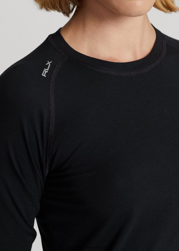 Ralph Lauren naiset jersey pitkähihainen t-paita 0Z24ZR3716 musta