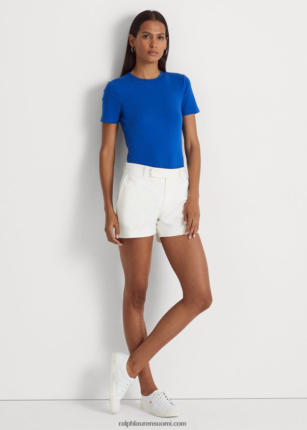 Ralph Lauren naiset joustava puuvillainen t-paita 0Z24ZR3988 sininen saturn