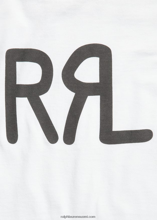 Ralph Lauren naiset logolla puuvillatrikoo 0Z24ZR3679 valkoinen