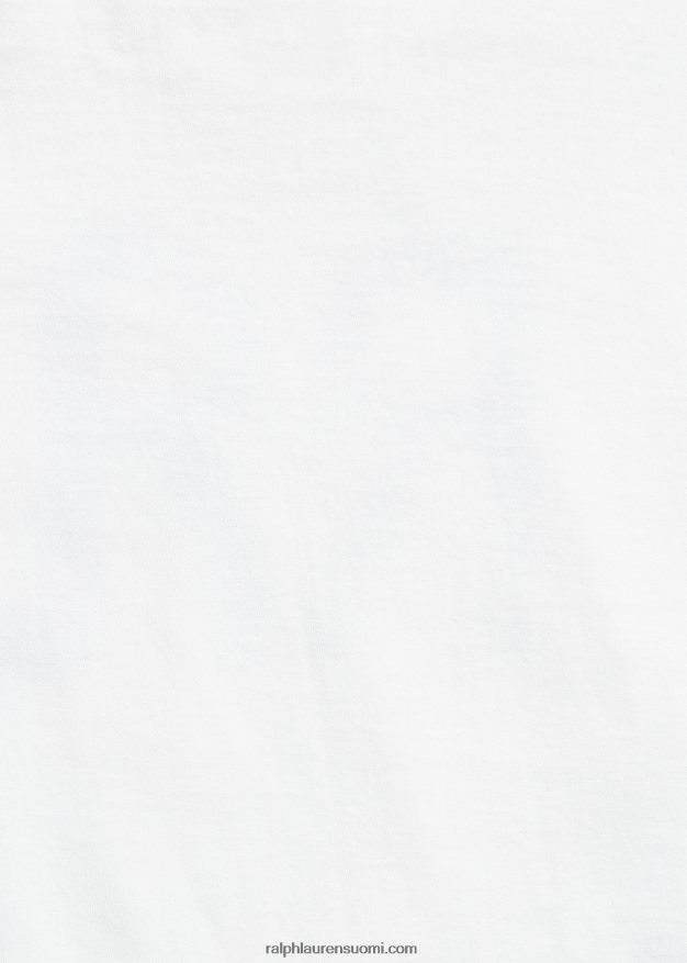 Ralph Lauren naiset logolla puuvillatrikoo 0Z24ZR3679 valkoinen