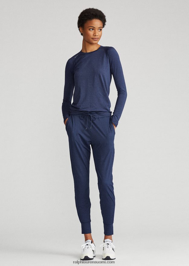 Ralph Lauren naiset performance jersey pitkähihainen t-paita 0Z24ZR3764 kevät laivastonsininen kanerva
