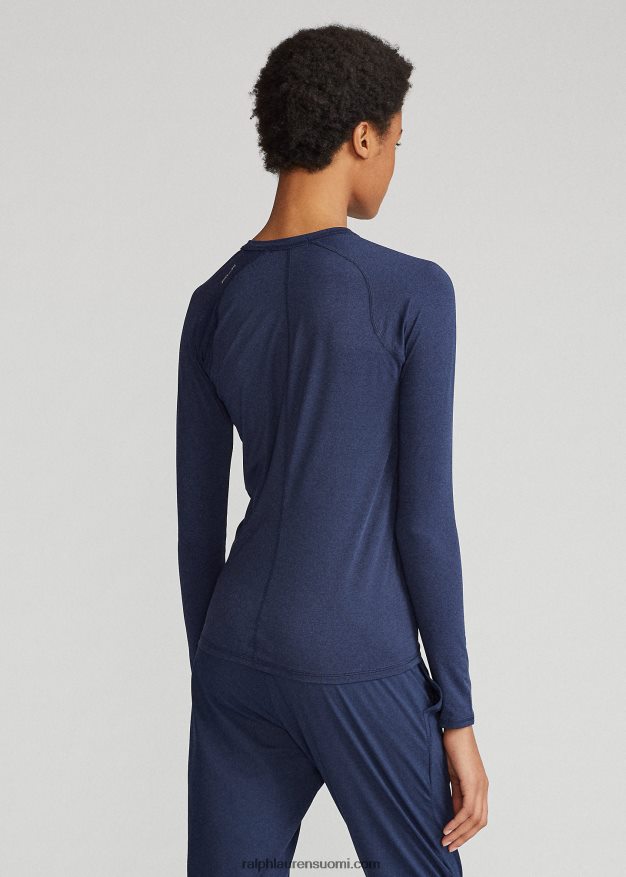 Ralph Lauren naiset performance jersey pitkähihainen t-paita 0Z24ZR3764 kevät laivastonsininen kanerva