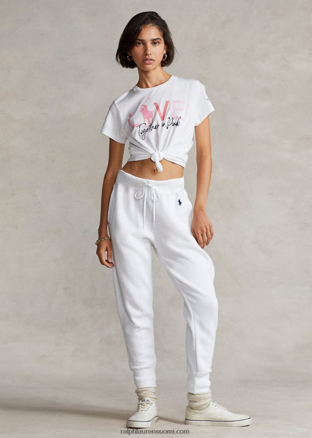 Ralph Lauren naiset pinkki poni puuvillainen crewneck T-paita 0Z24ZR3435