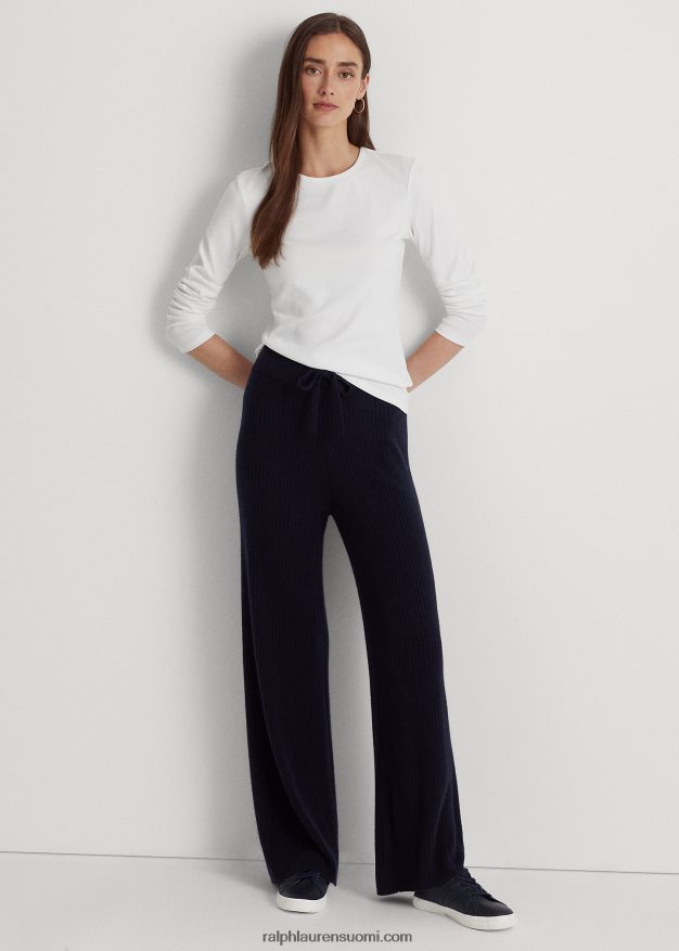 Ralph Lauren naiset puuvillasekoitettu pitkähihainen toppi 0Z24ZR4241 valkoinen