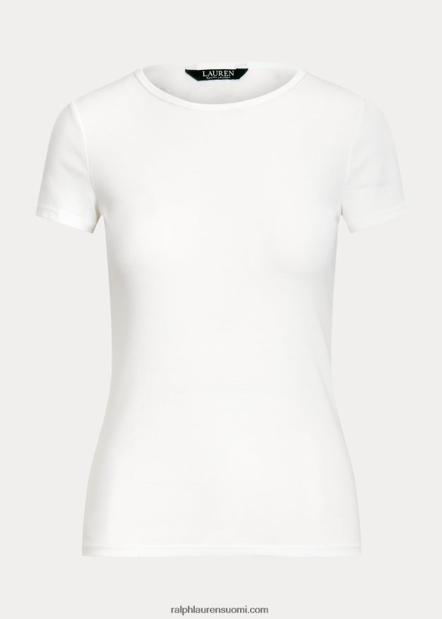 Ralph Lauren naiset puuvillasekoitettu t-paita 0Z24ZR4255 valkoinen