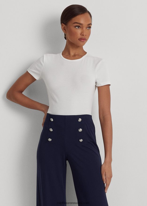 Ralph Lauren naiset puuvillasekoitettu t-paita 0Z24ZR4255 valkoinen