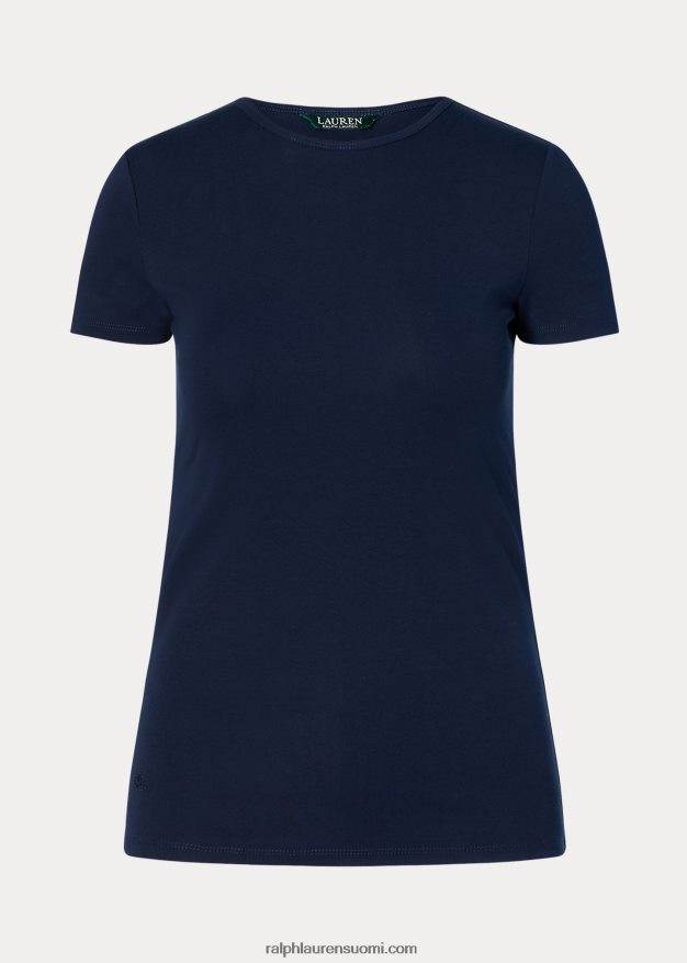 Ralph Lauren naiset puuvillasekoitettu t-paita 0Z24ZR4256 laivasto