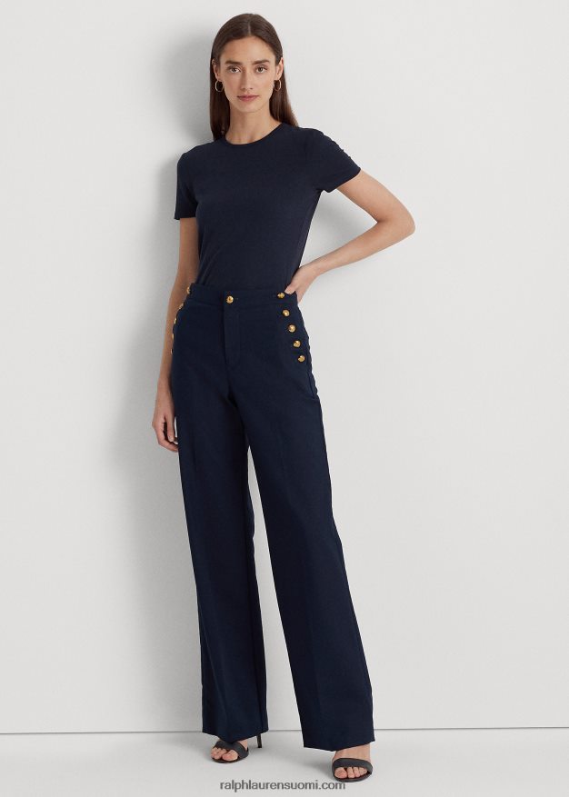 Ralph Lauren naiset puuvillasekoitettu t-paita 0Z24ZR4256 laivasto