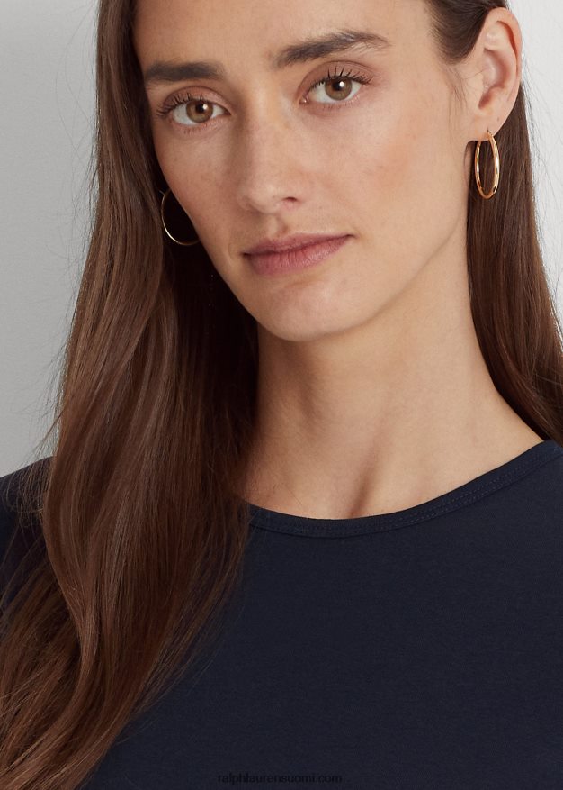 Ralph Lauren naiset puuvillasekoitettu t-paita 0Z24ZR4256 laivasto