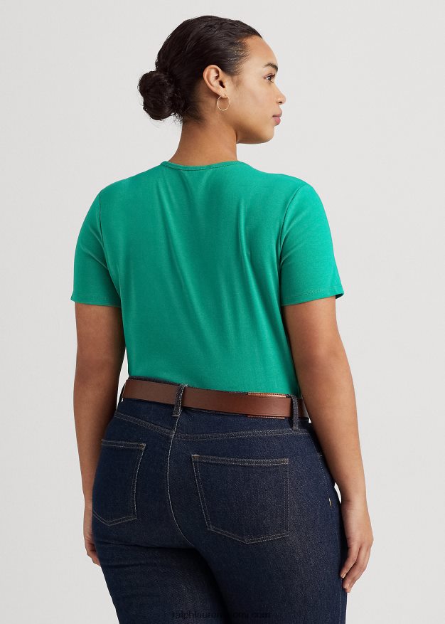 Ralph Lauren naiset puuvillasekoitettu t-paita 0Z24ZR4530 palmun lehtiä