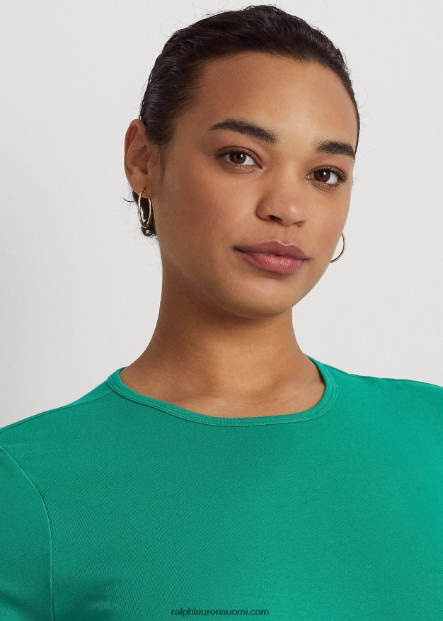 Ralph Lauren naiset puuvillasekoitettu t-paita 0Z24ZR4530 palmun lehtiä