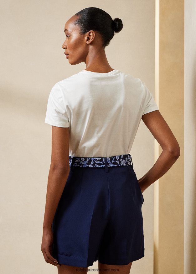 Ralph Lauren naiset sarong polo karhu puuvilla t-paita 0Z24ZR9323 valkoinen