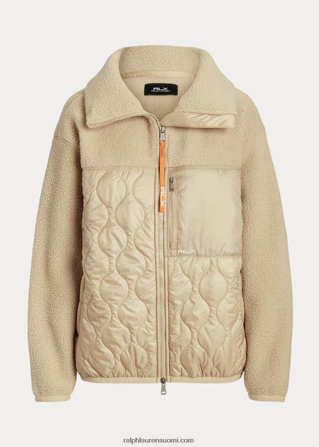 Ralph Lauren naiset Hybridi korkeapintainen & ripstop-paneelitakki 0Z24ZR3127 dyynirusketus