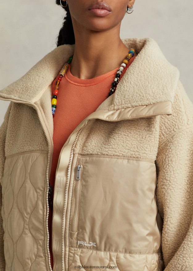 Ralph Lauren naiset Hybridi korkeapintainen & ripstop-paneelitakki 0Z24ZR3127 dyynirusketus