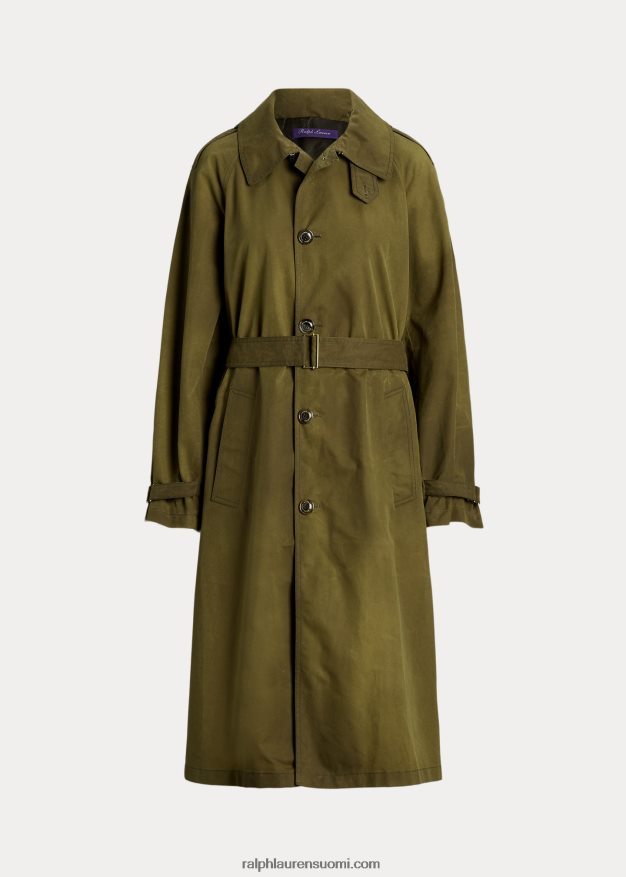 Ralph Lauren naiset Lysander-puuvillatakki 0Z24ZR9288 jäkälänvihreä