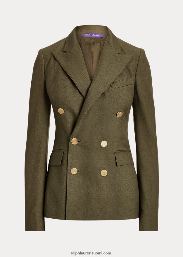 Ralph Lauren naiset camden kashmir takki 0Z24ZR3454 ikoni oliivi