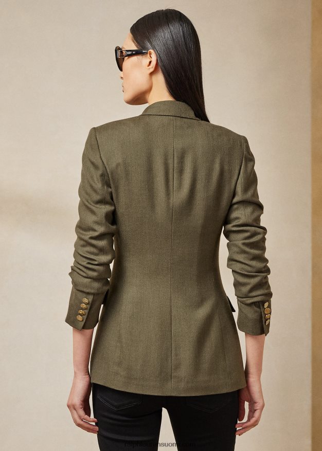 Ralph Lauren naiset camden kashmir takki 0Z24ZR3454 ikoni oliivi