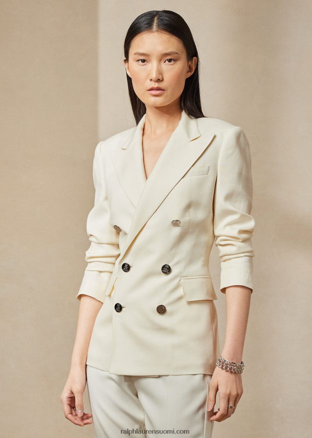 Ralph Lauren naiset camden kashmir takki 0Z24ZR3455 pergamentti kerma