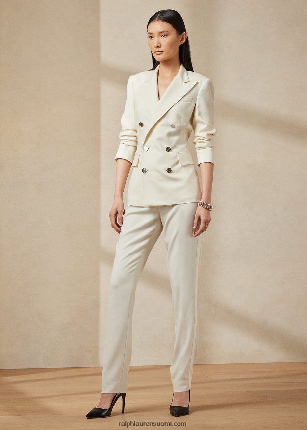 Ralph Lauren naiset camden kashmir takki 0Z24ZR3455 pergamentti kerma