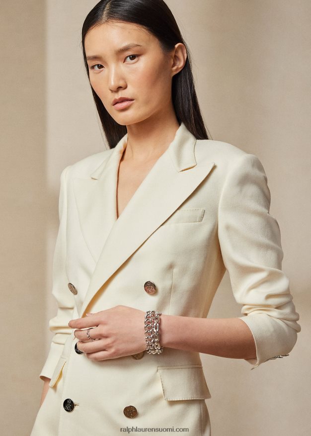 Ralph Lauren naiset camden kashmir takki 0Z24ZR3455 pergamentti kerma