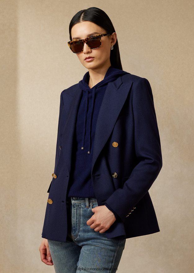 Ralph Lauren naiset camden kashmir takki 0Z24ZR3457 laivasto