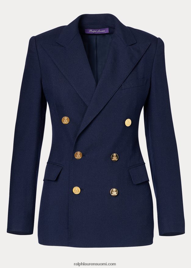 Ralph Lauren naiset camden kashmir takki 0Z24ZR3457 laivasto