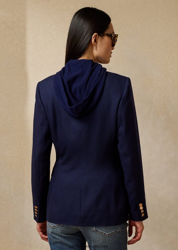 Ralph Lauren naiset camden kashmir takki 0Z24ZR3457 laivasto