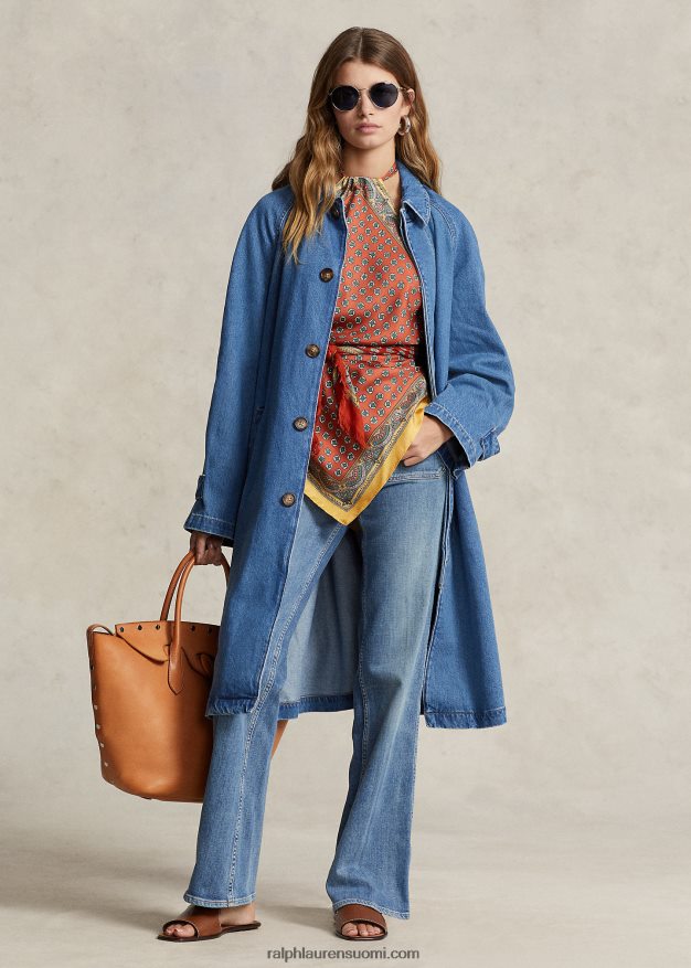 Ralph Lauren naiset denim autotakki 0Z24ZR3177 bacamacarin pesu