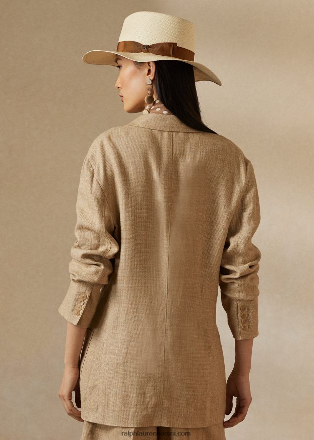 Ralph Lauren naiset giuseppina tweed-takki 0Z24ZR9272 rusketus/salvia