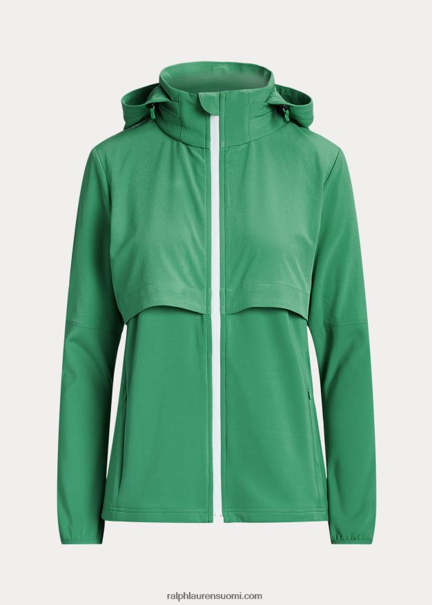 Ralph Lauren naiset hybridi pakattava hupputakki 0Z24ZR3741 lautan vihreä
