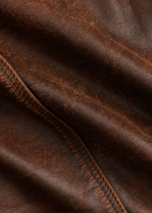 Ralph Lauren naiset istuva nahkatakki 0Z24ZR3650 ruskea