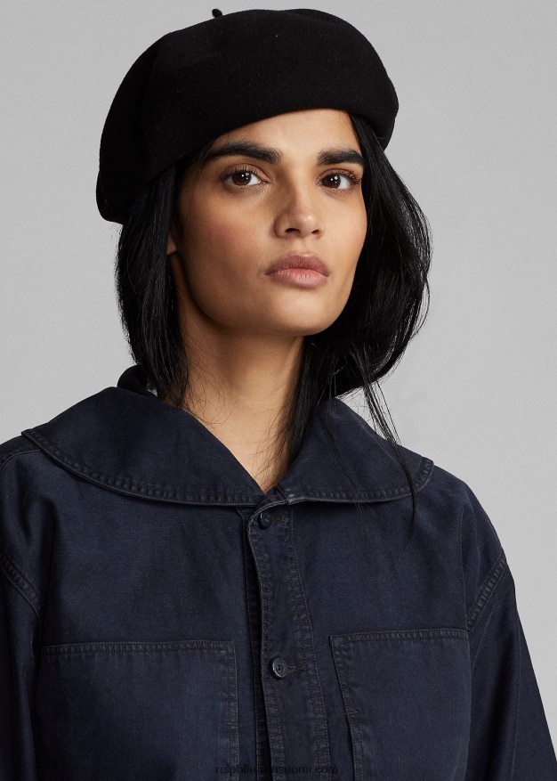 Ralph Lauren naiset leikattu puuvilla-pellavatakki 0Z24ZR3675 tumma indigo