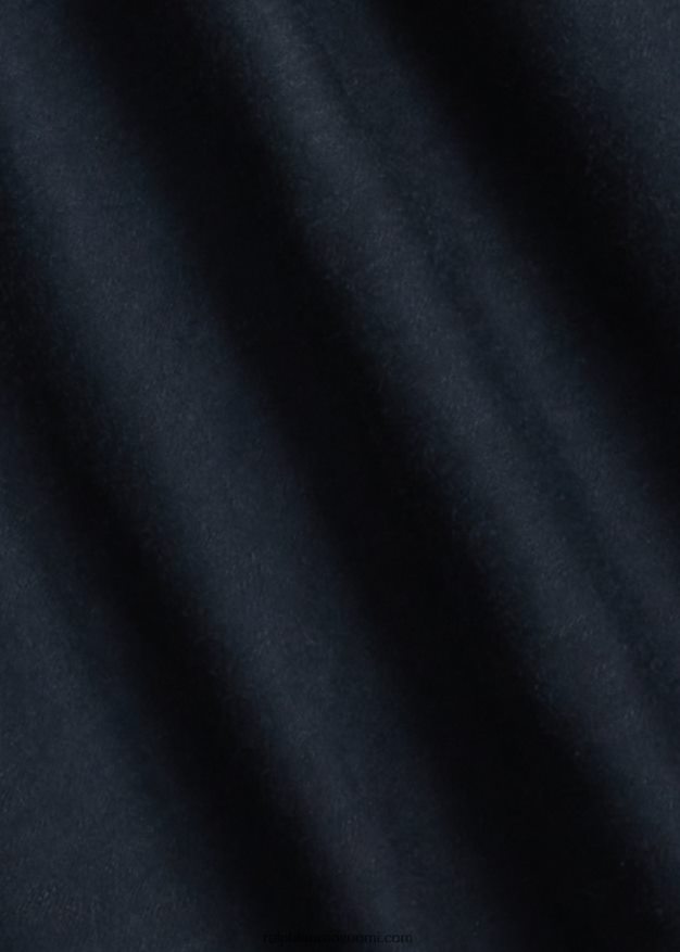 Ralph Lauren naiset leikattu puuvilla-pellavatakki 0Z24ZR3675 tumma indigo