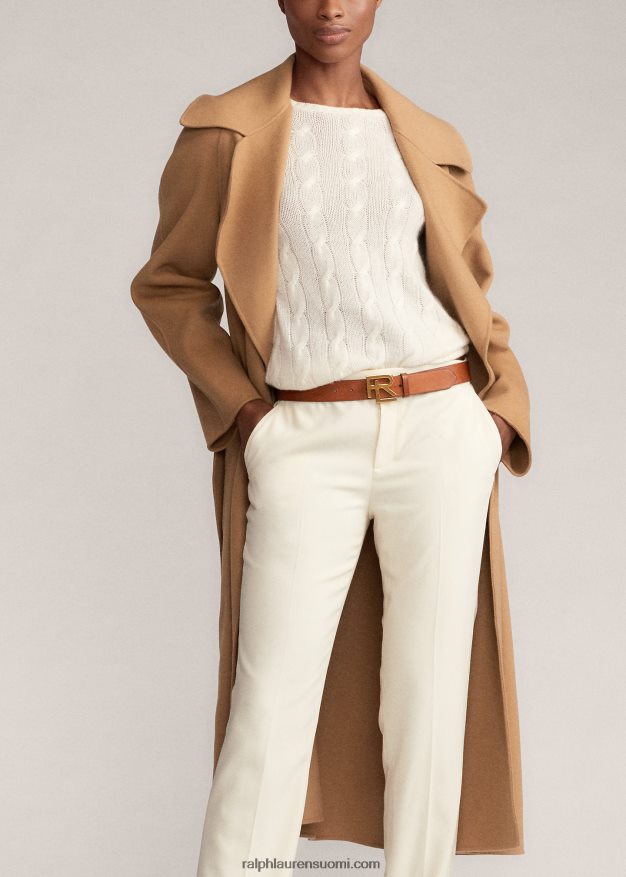 Ralph Lauren naiset leonarda kääretakki 0Z24ZR3596 kameli